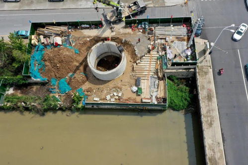 告别 逢大雨必淹 濮阳丽都路 金桥家具城周边正在建设沉井式雨水泵站