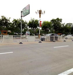 耀科 生产厂家 直销供应 市政工程防撞隔离栏 PVC交通道路隔离栏
